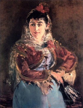  impressionism Canvas - Portrait of Emilie Ambre in the role of Carmen Realism Impressionism Edouard Manet